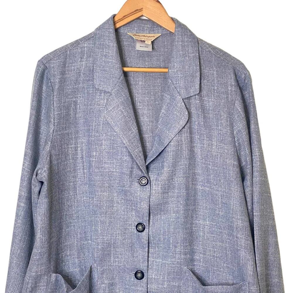 Vintage Norm Thompson Size Large 4 Button Unstructured Relaxed Blazer Jacket